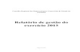 Relatório de gestão do exercício 2015 · 2016. 6. 29. · Finalidade e competências institucionais da entidade jurisdicionada O Conselho Regional dos Representantes Comerciais