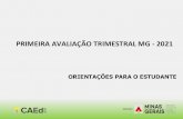 PRIMEIRA AVALIAÇÃO TRIMESTRAL MG - 2021conteudos.eemeloviana.com/wp-content/uploads/2021/06/...PRIMEIRA AVALIAÇÃO TRIMESTRAL MG - 2021 ORIENTAÇÕES PARA O ESTUDANTE ORIENTAÇÕES