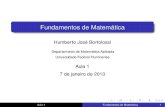 Fundamentos de MatemáticaIntrodução ao Cálculo.Editora PUC-Rio, 2002. Aula 1 Fundamentos de Matemática 3 Ementa e Bibliograﬁa Básica Ementa Elementos de linguagem e lógica