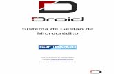Sistema de Gestão de Microcréditoapp.softbanco.com.br/manual.pdf · 2017. 1. 18. · Sistema de Gestão de Microcrédito Link para acesso ao manual digital: Contato: wagner@droidsi.com.br