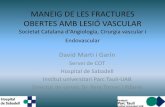 MANEIG DE LES FRACTURES OBERTES AMB LESIÓ VASCULAR · PDF file 2014. 11. 15. · MANEIG DE LES FRACTURES OBERTES AMB LESIÓ VASCULAR Societat Catalana d'Angiologia, Cirurgia vascular
