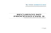 RecuRsos no PRocesso cIVIL II - UFV