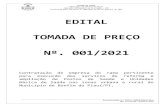 EDITAL TOMADA DE PREÇO Nº. 001/2021