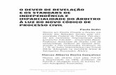 O DEVER DE REVELAÇÃO E OS STANDARS DE INDEPENDÊNCIA E ...