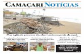 Mar agitado provoca desabamento na praia de Jauá