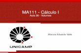 MA111 - Cálculo I - Aula 26 - Volumes