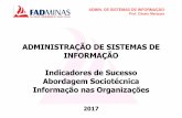 ADMINISTRAÇÃO DE SISTEMAS DE INFORMAÇÃO Indicadores de ...