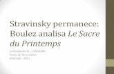 Stravinsky permanece: Boulez analisa Le Sacre du Printemps