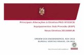 Principais Alterações à Diretiva PED 97/23/CE Equipamentos ...