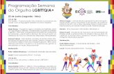Programação Semana do Orgulho LGBTTQIA+