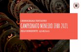 CRONOGRAMA TENTATIVO CAMPEONATO MINEIRO IFBB 2021
