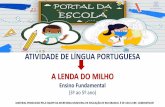 ATIVIDADE DE LÍNGUA PORTUGUESA A LENDA DO MILHO