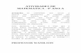 ATIVIDADES DE MATEMATICA - 8º ANO A