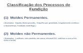 Classificação dos Processos de Fundição