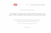 O poder institucional da FIFA como um ator não estatal na ...