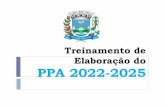 Elaboração do PPA 2022-2025