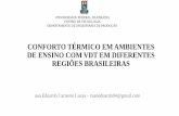 CONFORTO TÉRMICO EM AMBIENTES DE ENSINO COM VDT EM ...