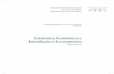 Estatística Econômica e Introdução à Econometria
