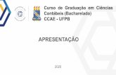 Curso de Graduação em Ciências Contábeis (Bacharelado ...