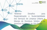 Webinar Desafios para Regionalização e Sustentabilidade ...