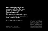 Interferência e naturalidade no par português- -espanhol ...