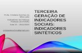 TERCEIRA GERAÇÃO DE INDICADORES SOCIAIS: INDICADORES