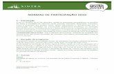 NORMAS DE PARTICIPAÇÃO 2019 - Sintra