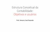 Estrutura Conceitual da Contabilidade: Objetivos e usuários