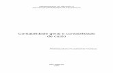 Contabilidade geral e contabilidade de custo
