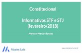 Constitucional Informativos STF e STJ (fevereiro/2018)