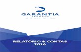 RELATÓRIO & CONTAS 2016 - Garantia