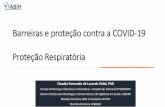 Barreiras e proteção contra a COVID-19 Proteção Respiratória