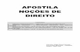 APOSTILA NOÇÕES DE DIREITO