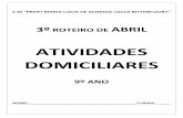 ATIVIDADES DOMICILIARES - Prefeitura Municipal de Mairinque