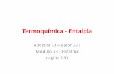 Termoquímica - Entalpia