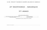 2º ROTEIRO - MARÇO 7º ANO