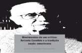 Movimentos de um crítico: Antonio Candido e a tradição ...