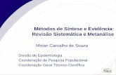 Métodos de Síntese e Evidência: Revisão Sistemática e ...