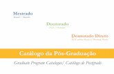 Catálogo da Pós-Graduação - EE