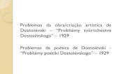 Problemas da obra/criação artística de Dostoiévski ...