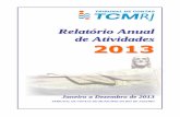 RELATÓRIO ANUAL DE ATIVIDADES DO TCMRJ 2013