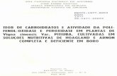 TEOR DE CARBOIDRATOS E ATIVIDADE DA POLl- …