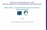 PRO 3410 Fundamentos de Economia e Administração