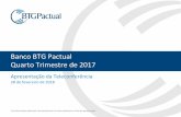 ESTRITAMENTE CONFIDENCIAL Banco BTG Pactual Quarto ...