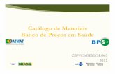 Catálogo de Materiais Banco de Preços em Saúde