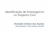Identificação de Estrangeiros no Registro Civil