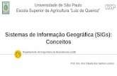 Sistemas de Informação Geográfica (SIGs): Conceitos