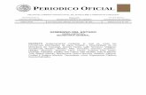 ORGANO DEL GOBIERNO CONSTITUCIONAL DEL ESTADO …