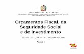 Orçamentos Fiscal, da Seguridade Social e de Investimento