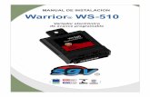 MANUAL DE INSTALACION Warrior WS-510